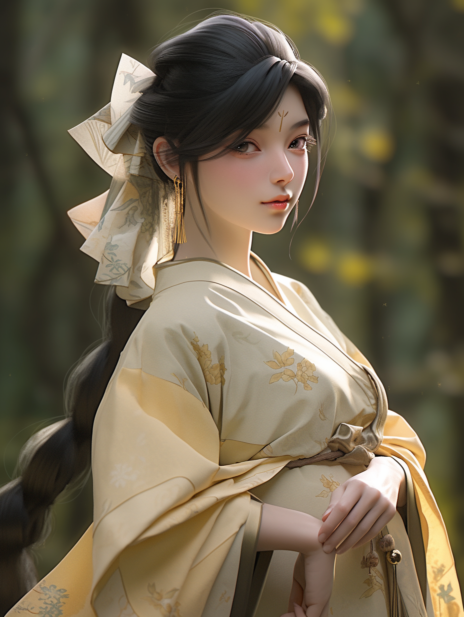 AI绘画古风美人图片