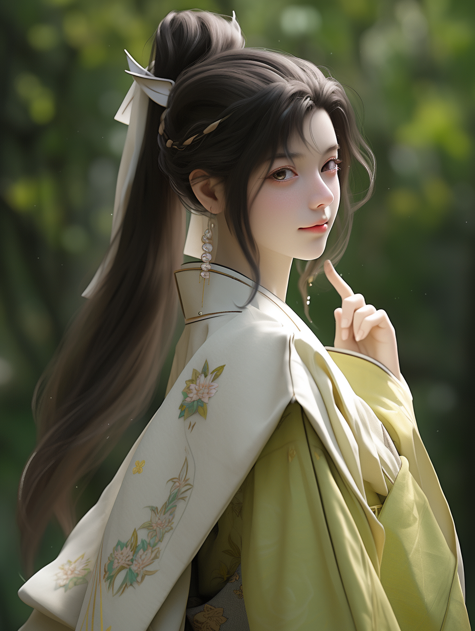 AI生成汉服女孩图片免费下载