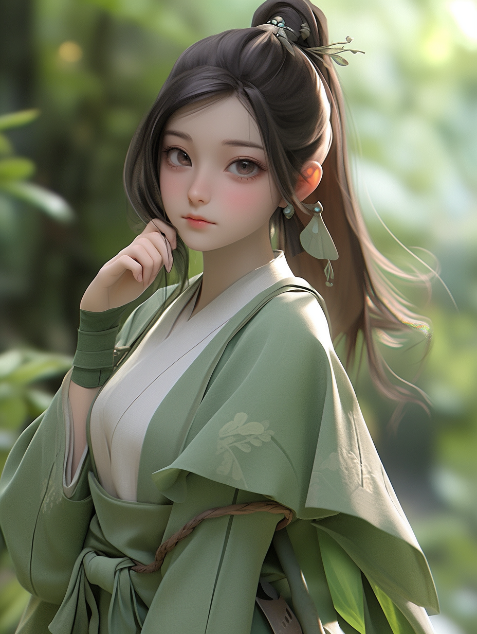 3d古风女孩图片免费下载