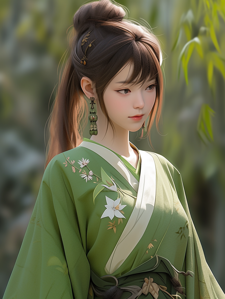 AI绘画古风美人图片