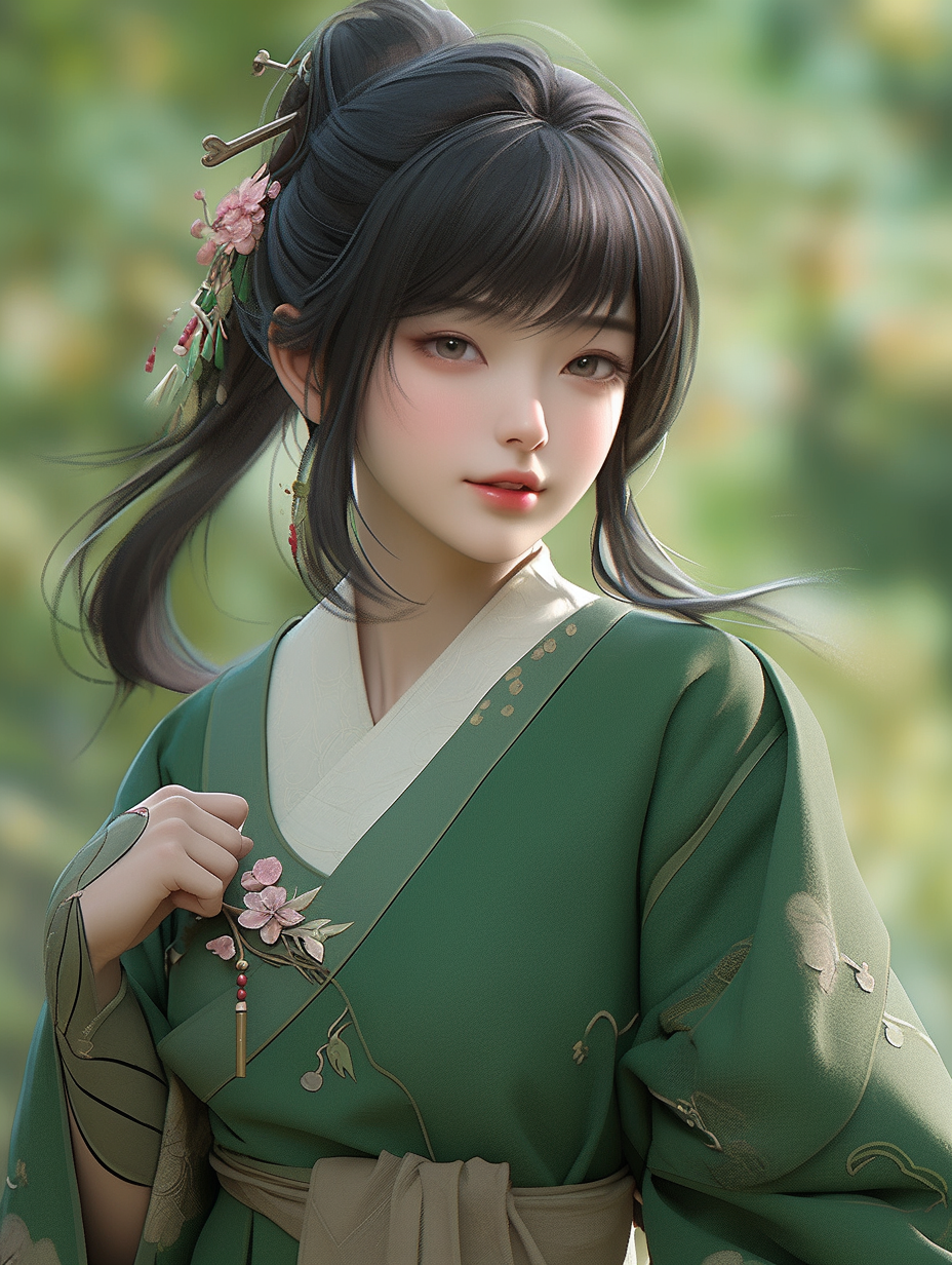 3d古风女孩图片免费下载