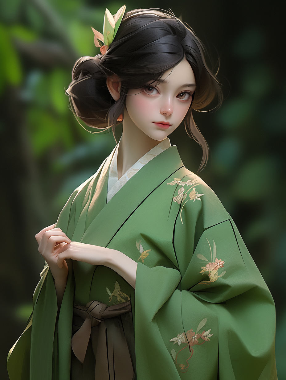 AI绘画古风美人图片