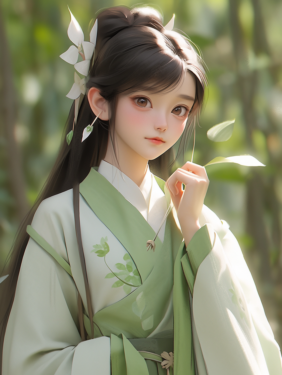 AI绘画古风美人图片