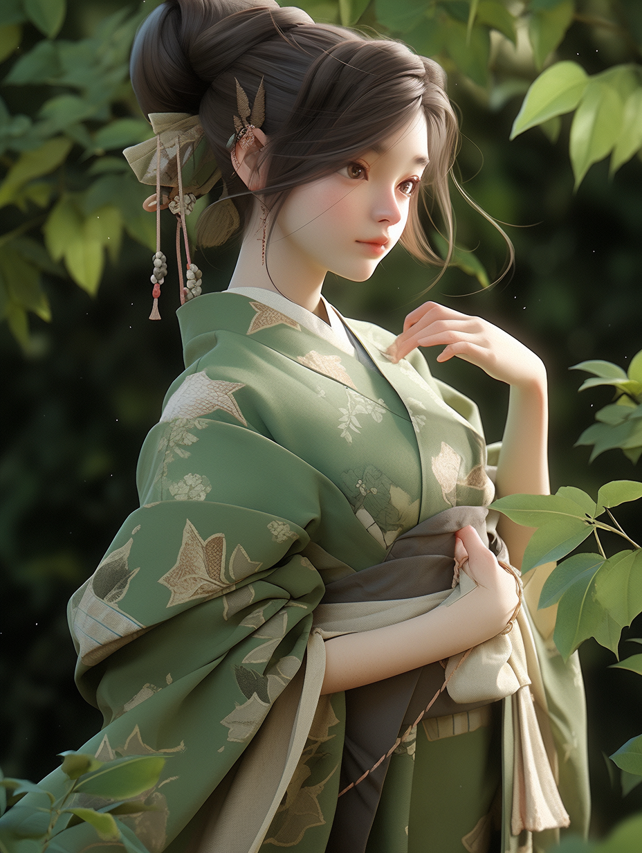 AI生成汉服女孩图片免费下载