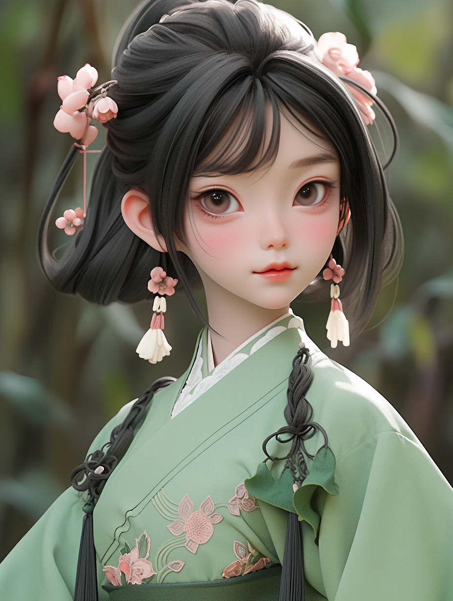 AI绘画古风美人图片