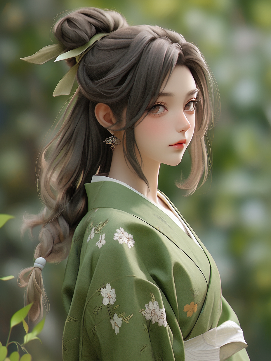 AI绘画古风美人图片