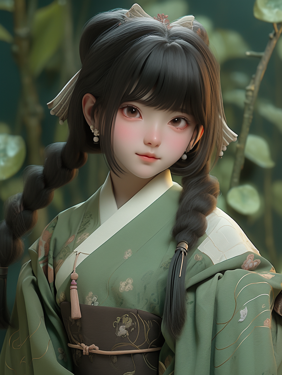 AI绘画古风美人图片