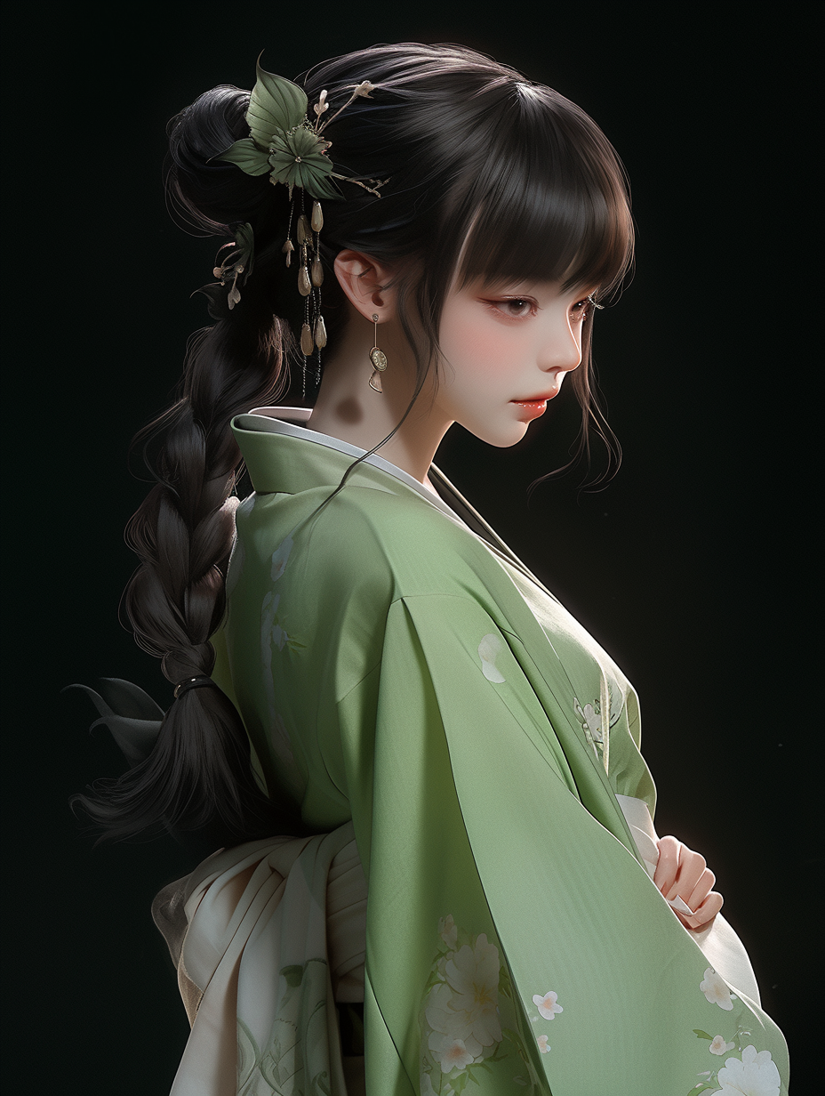 3D可爱女孩图片免费下载