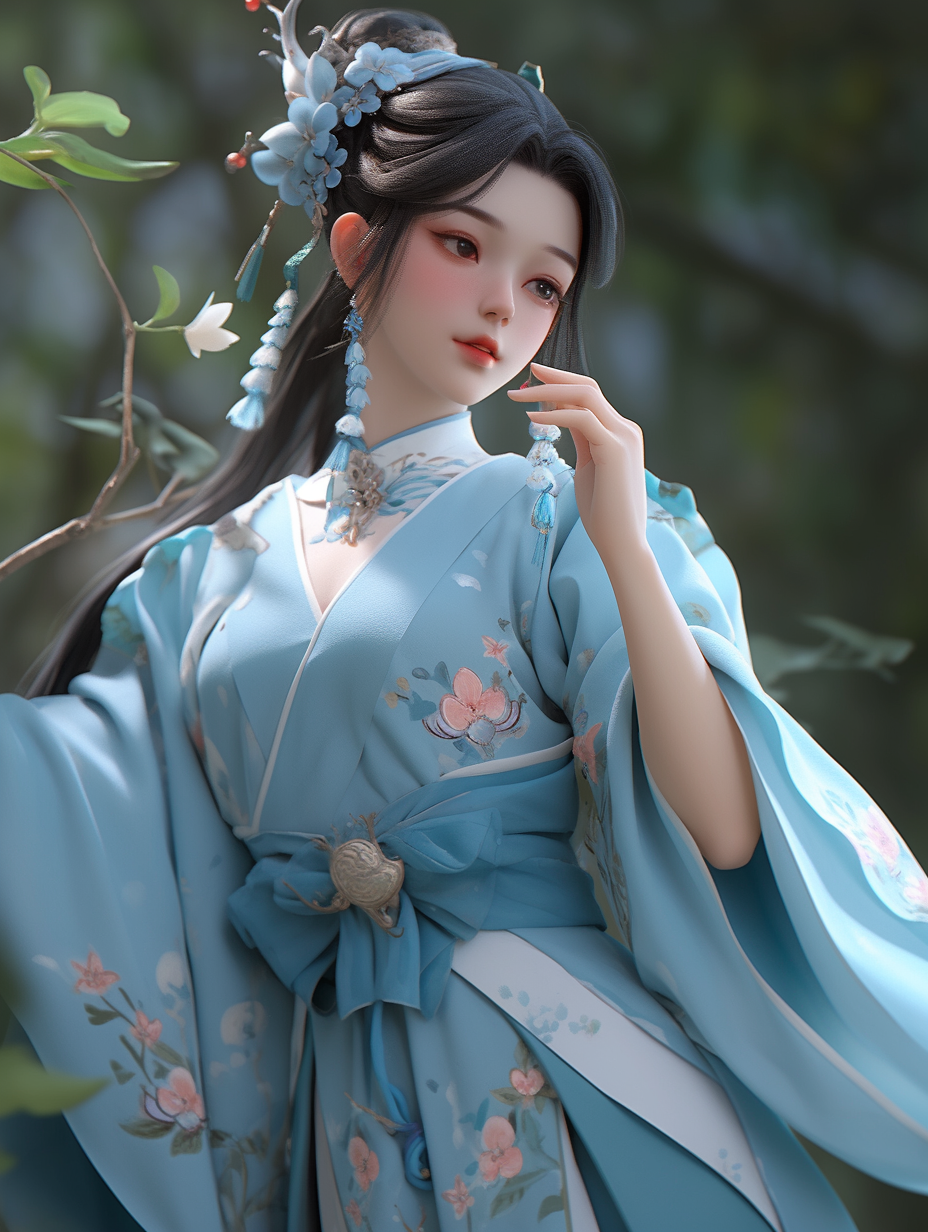 3D可爱女孩图片免费下载