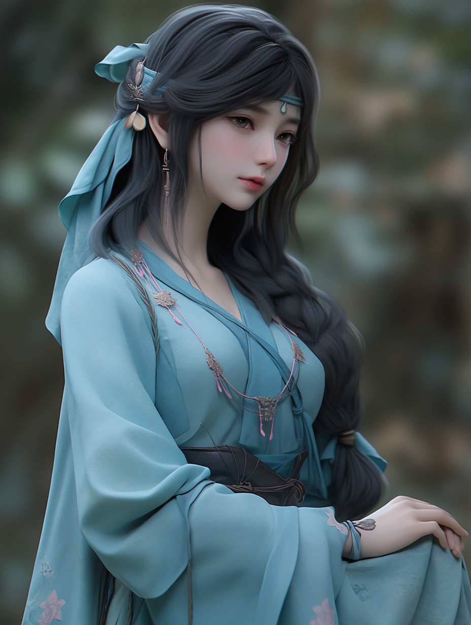 3D可爱女孩图片免费下载