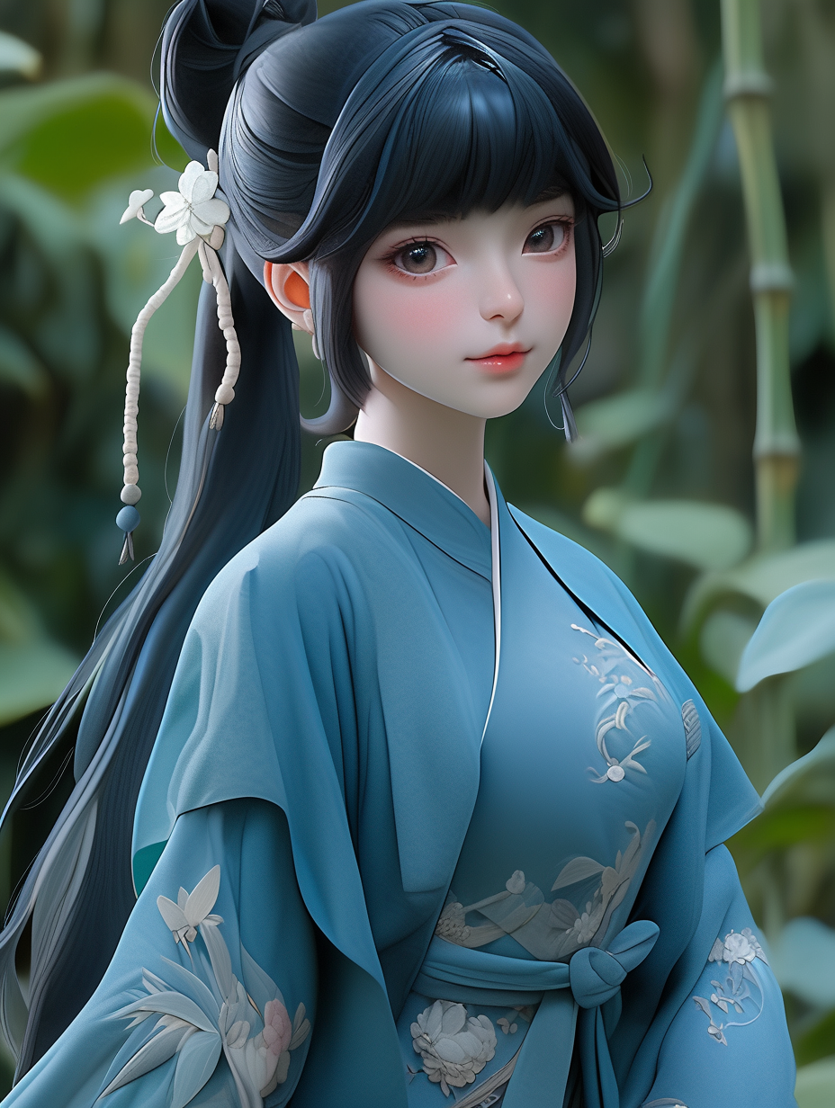 3d古风女孩图片免费下载