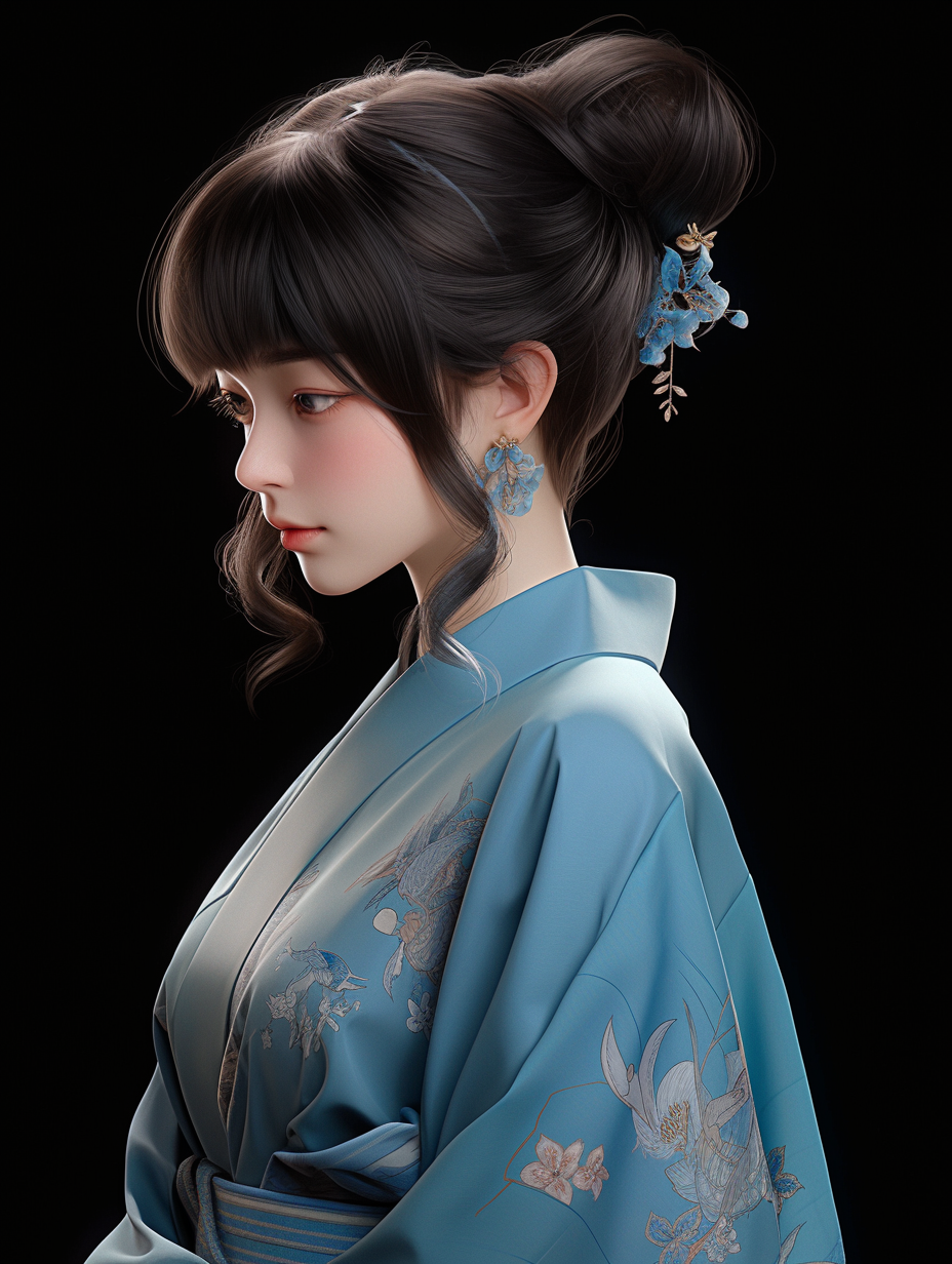 3D可爱女孩图片免费下载