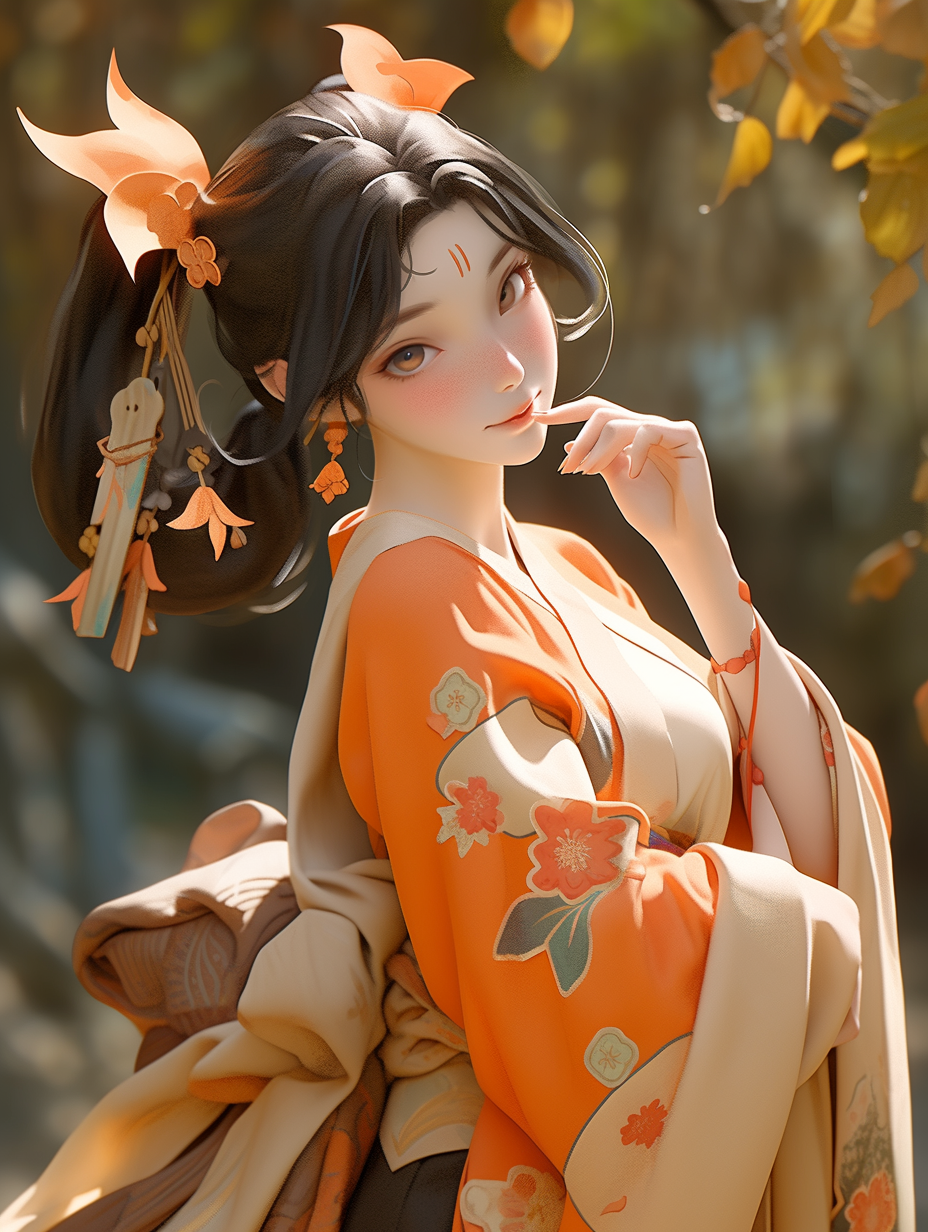 3D可爱女孩图片免费下载