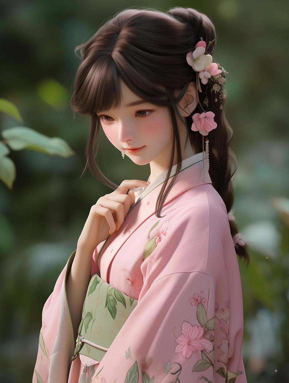 AI绘画古风美人图片