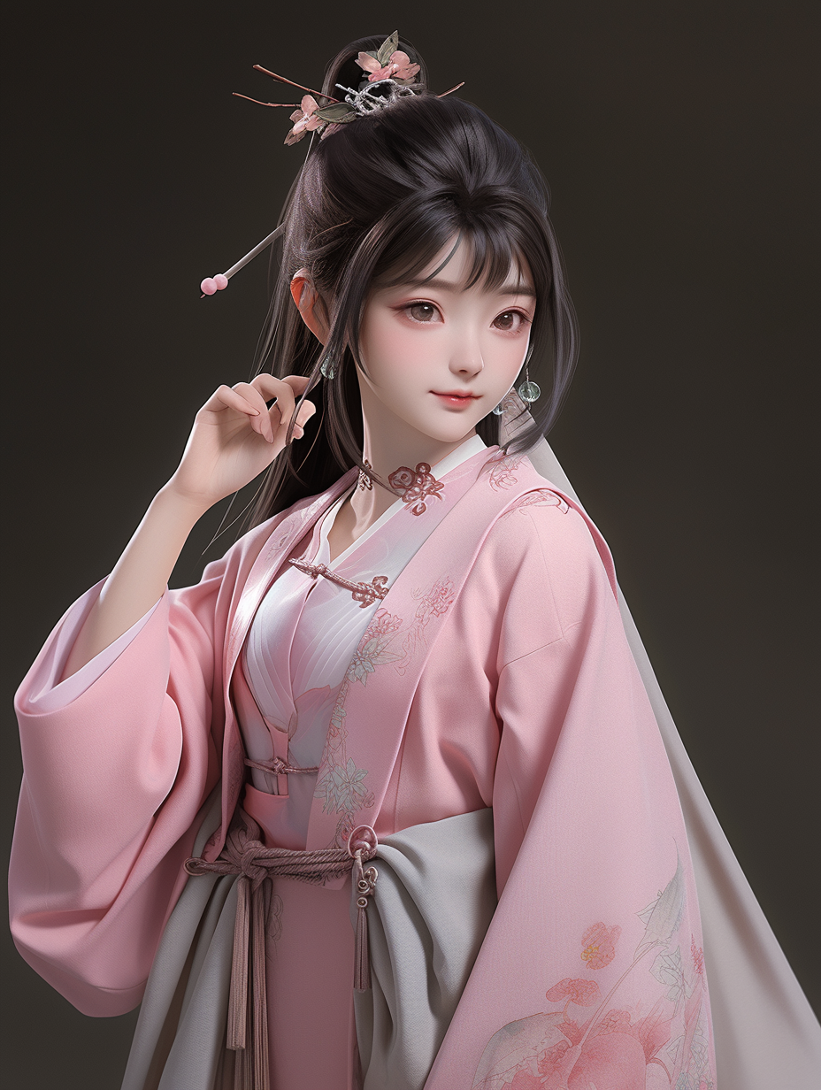 AI生成汉服女孩图片免费下载