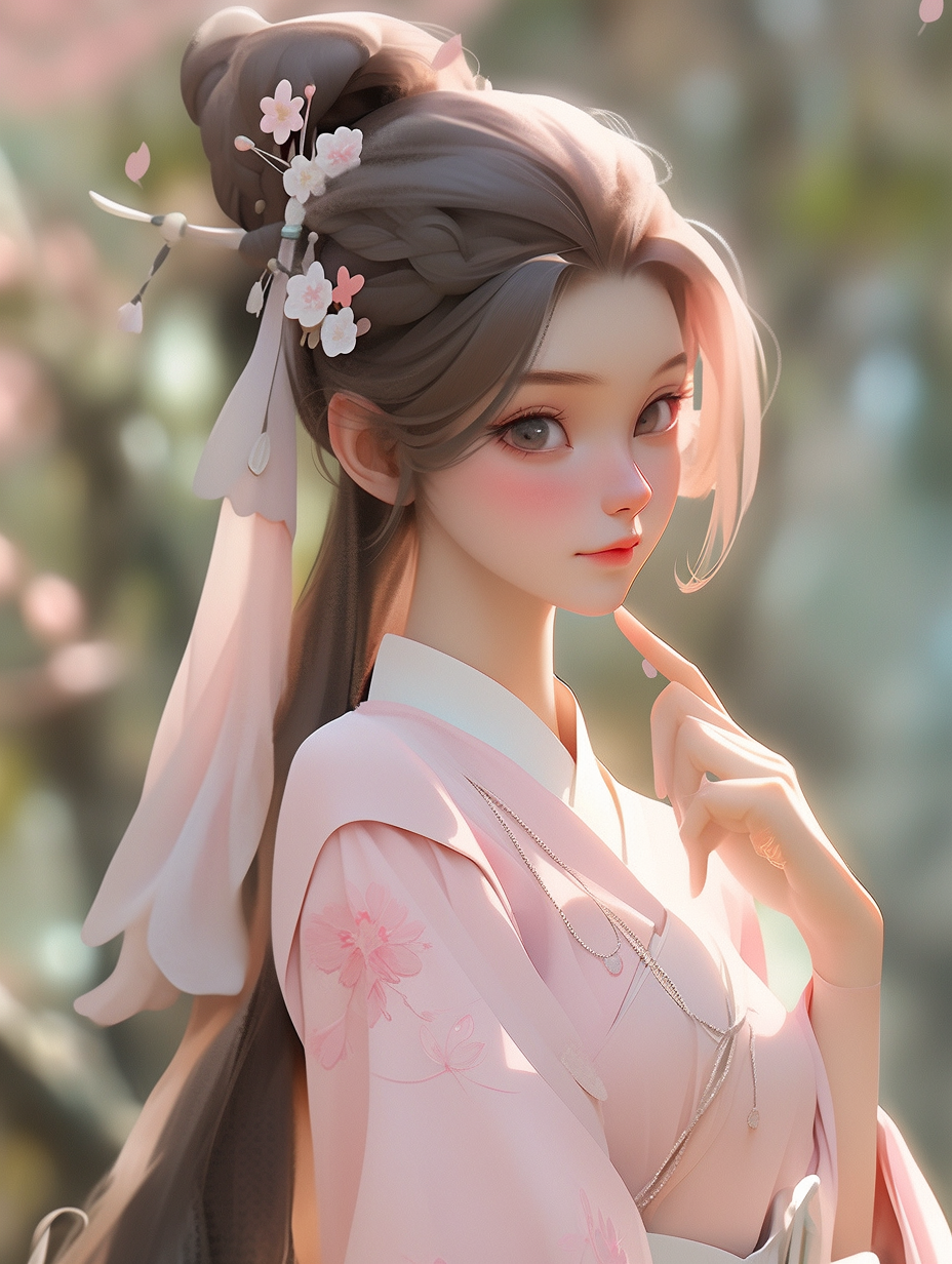 汉服女孩手机壁纸图片下载