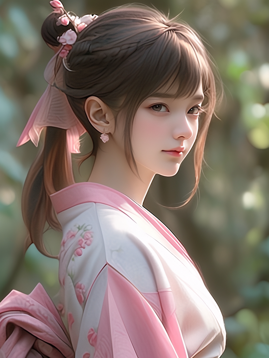 AI绘画古风美人图片