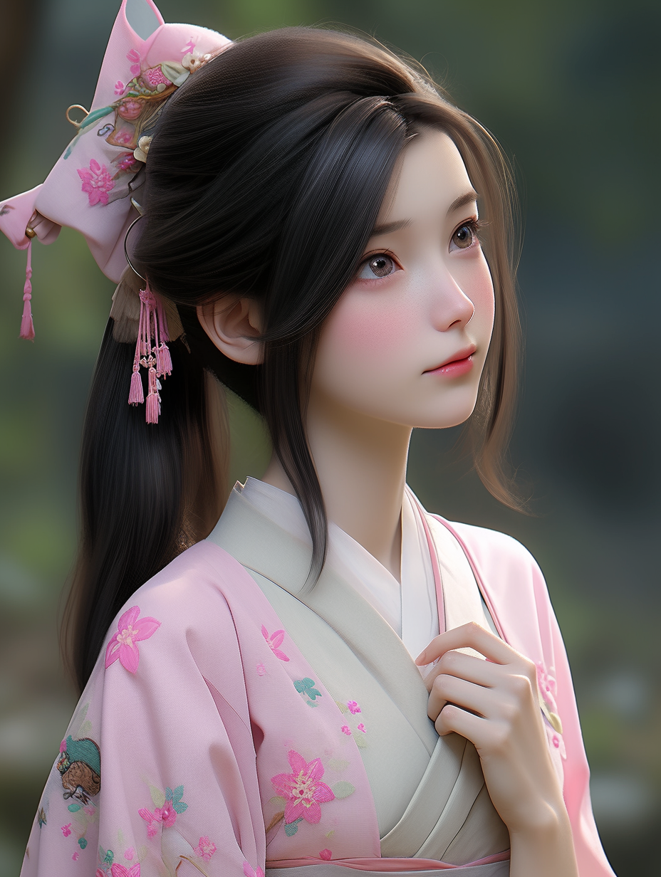 3d古风女孩图片免费下载