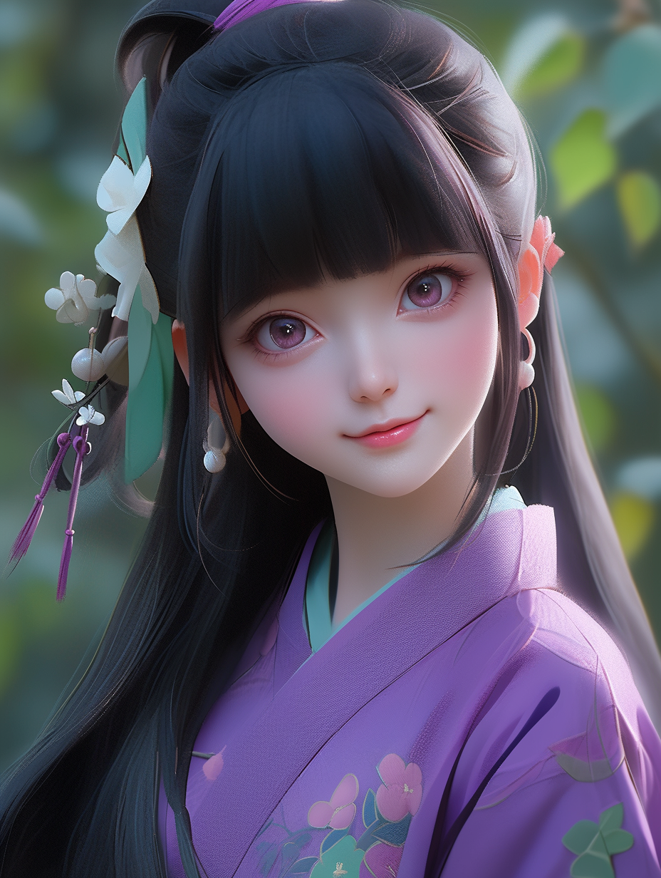 3D可爱女孩图片免费下载