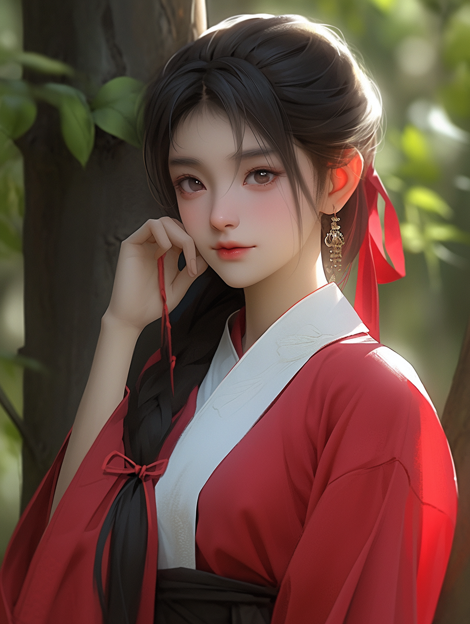 汉服女孩手机壁纸图片下载