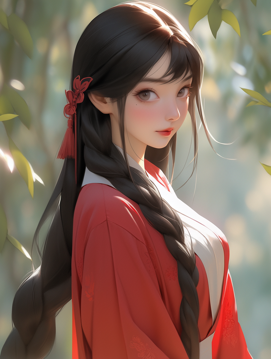 AI绘画古风美人图片