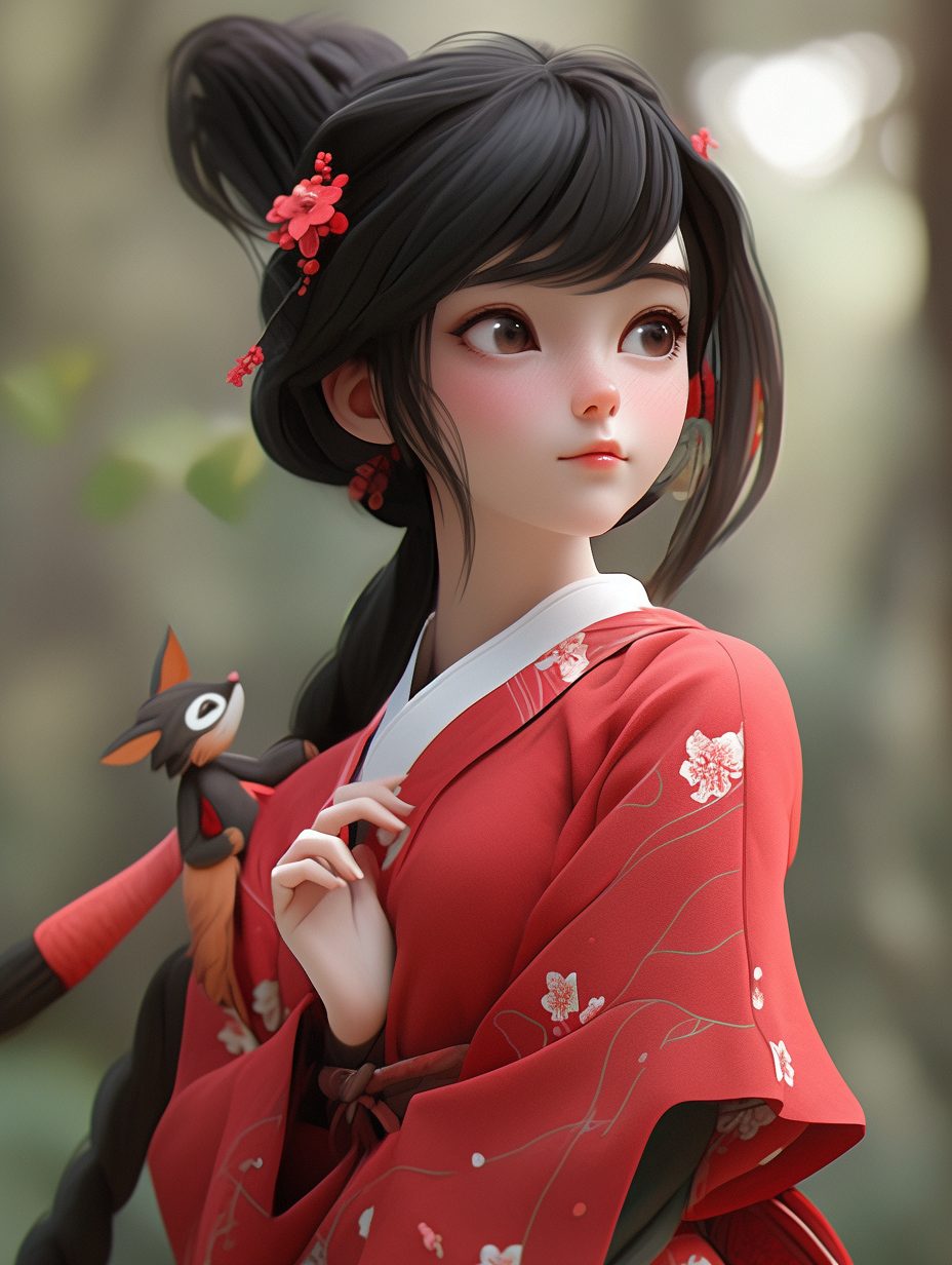 3d古风女孩图片免费下载