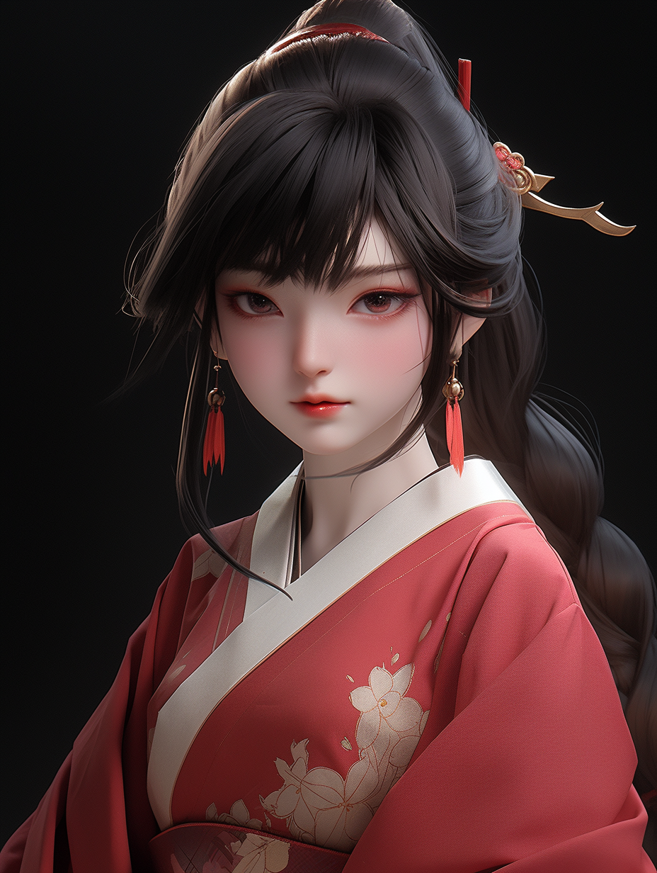 AI绘画古风美人图片