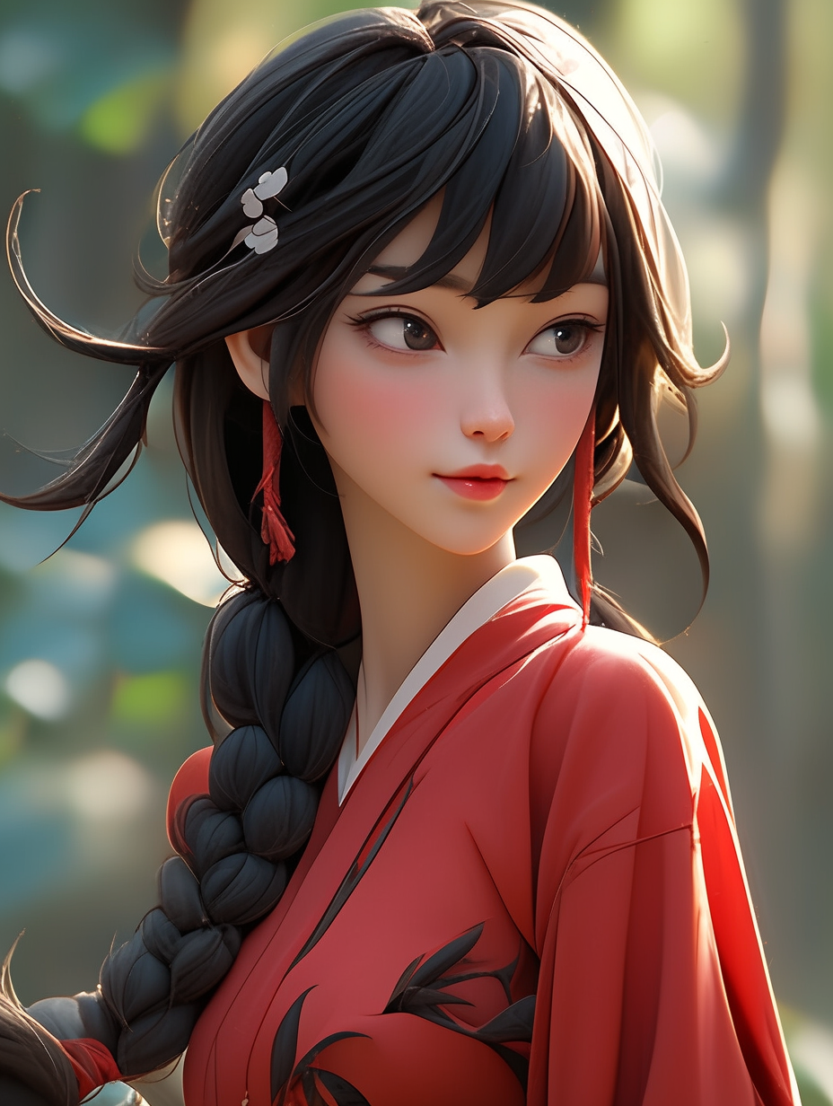 AI绘画古风美人图片