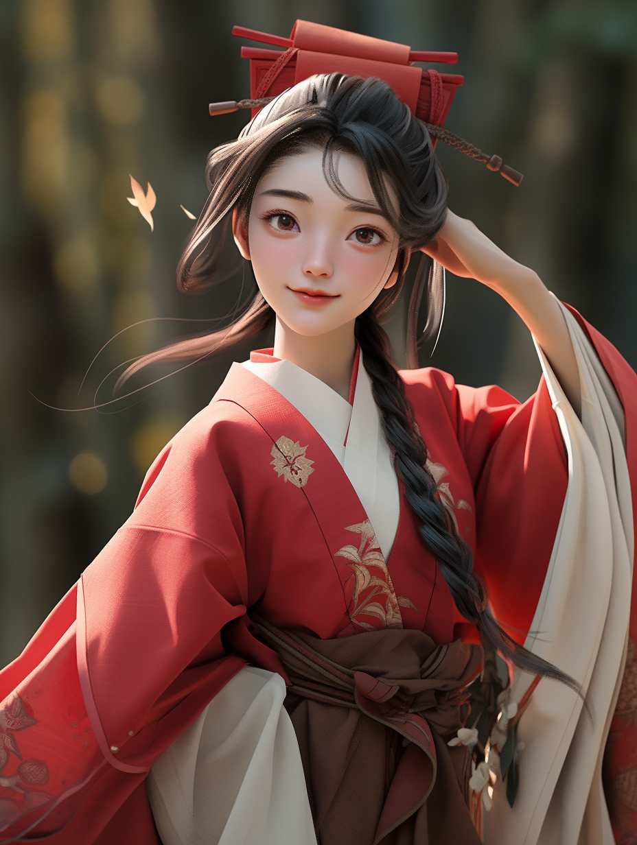 3d古风女孩图片免费下载