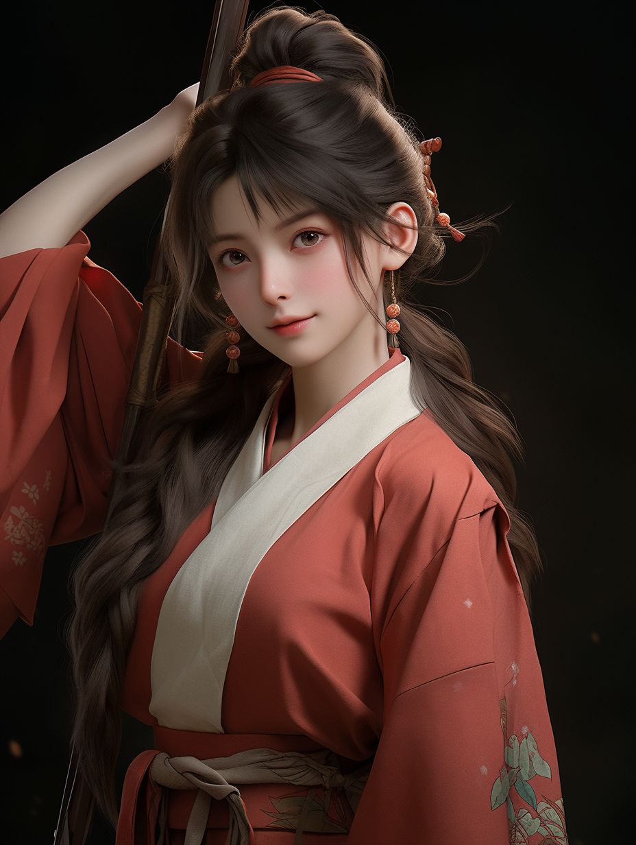 3D可爱女孩图片免费下载