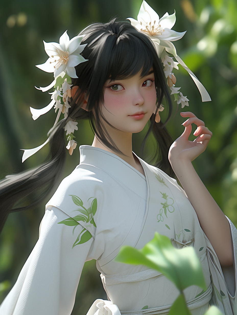 3d古风女孩图片免费下载