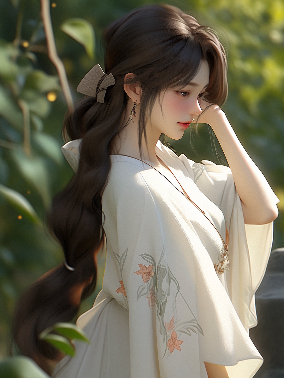 AI生成汉服女孩图片免费下载