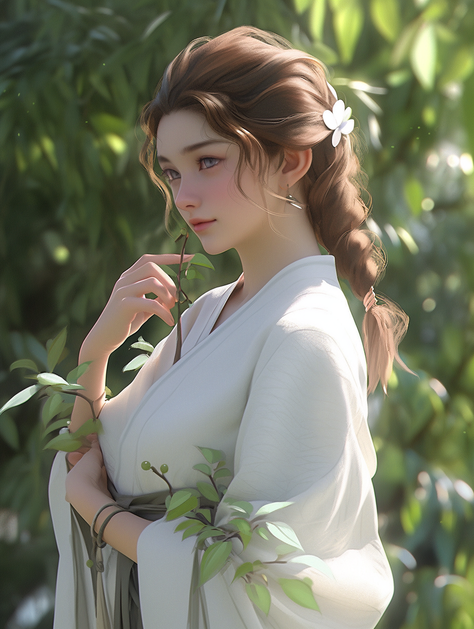 AI绘画古风美人图片