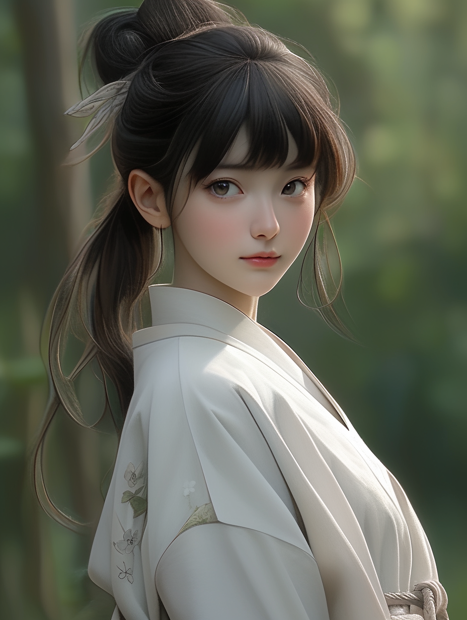 AI生成汉服女孩图片免费下载