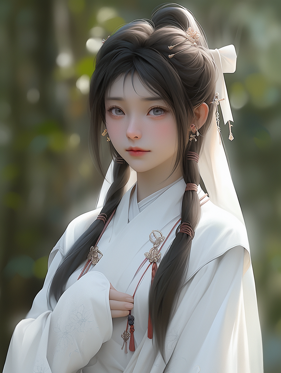 AI绘画古风美人图片