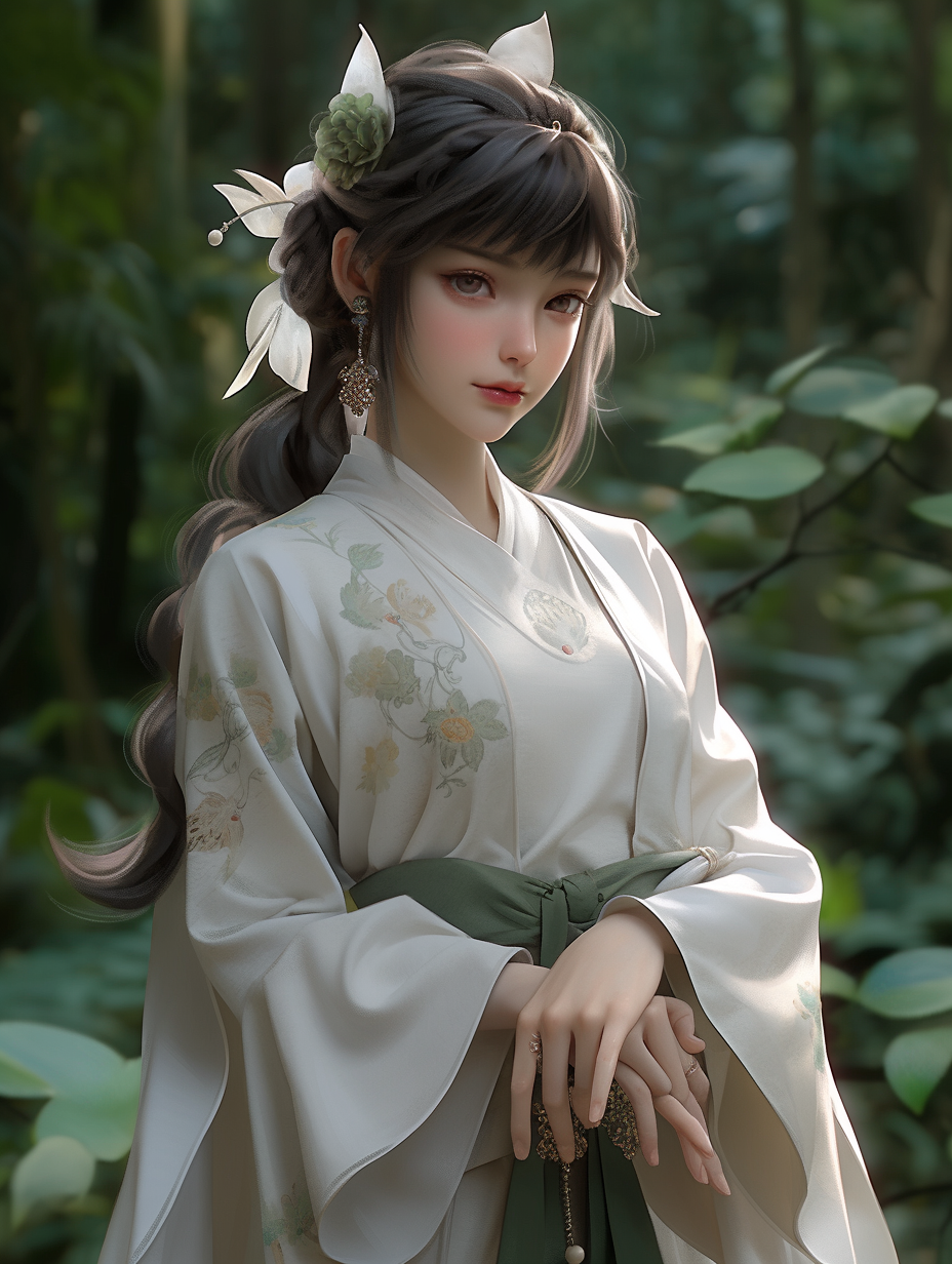 汉服女孩手机壁纸图片下载