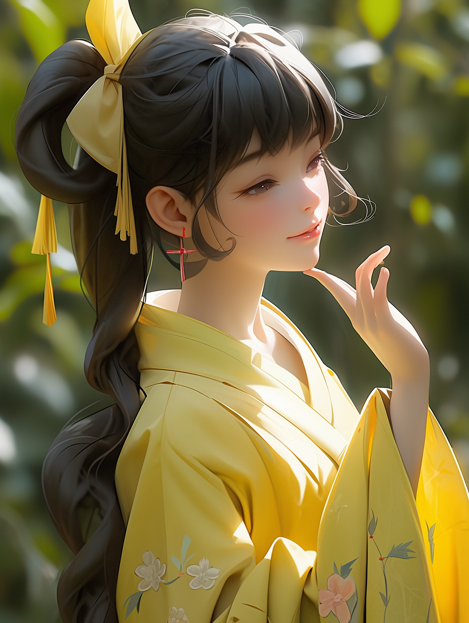 AI绘画古风美人图片