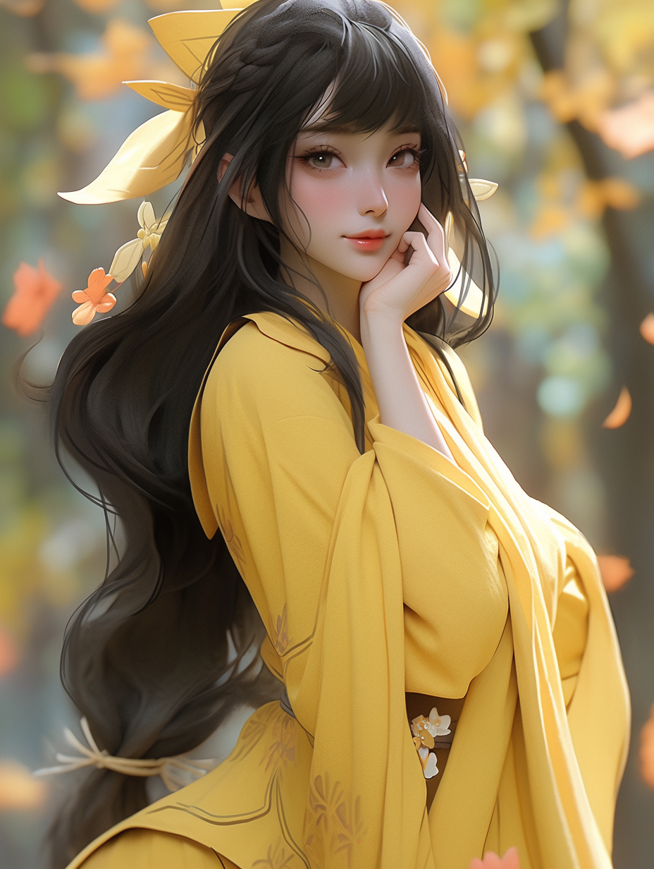 AI绘画古风美人图片