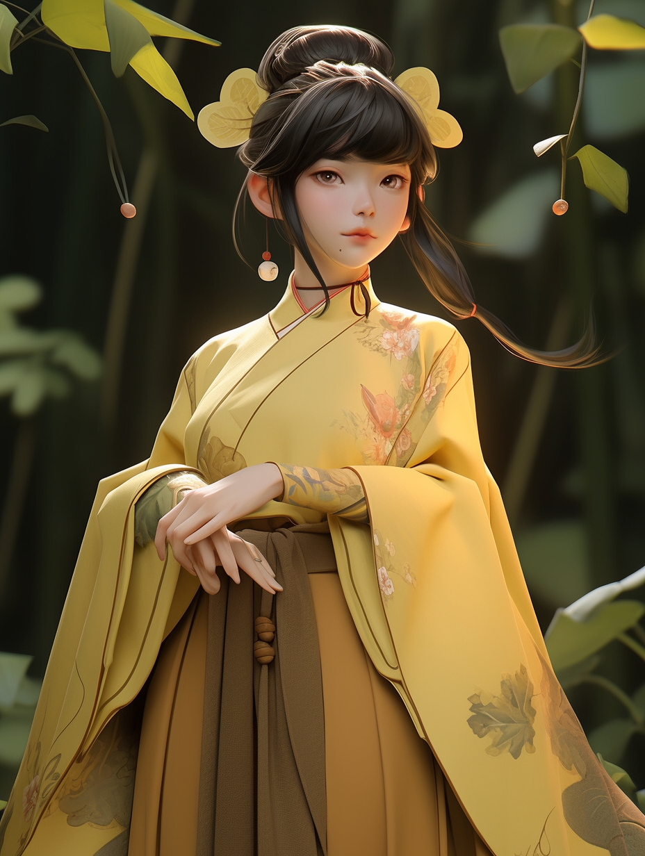 3D可爱女孩图片免费下载