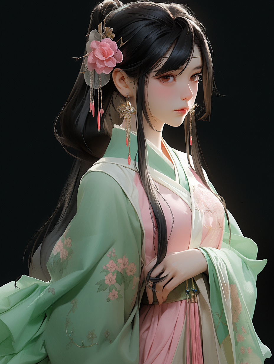 汉服女孩手机壁纸图片下载