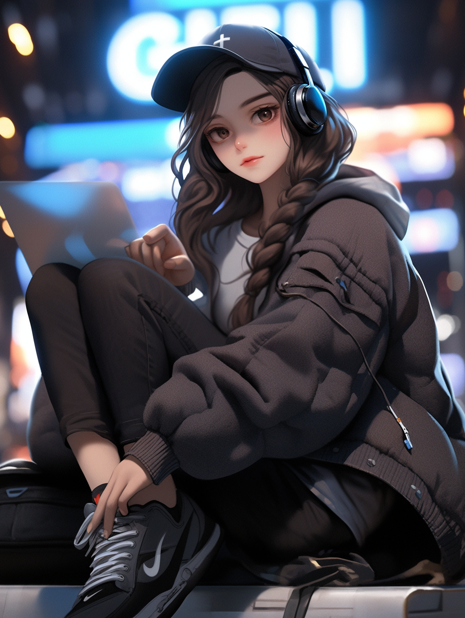 3D风格女孩图片免费下载