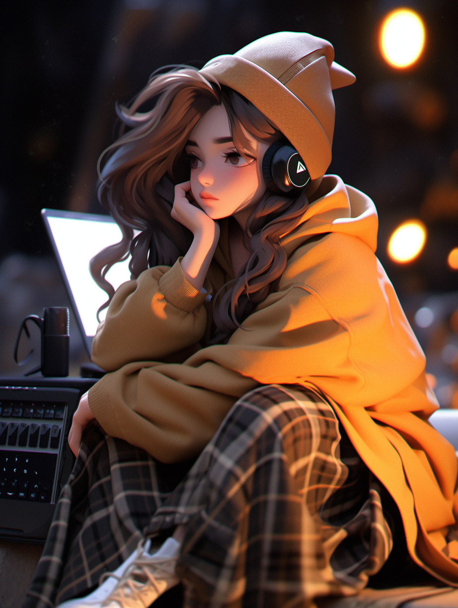 3d时尚穿着人物图片免费下载