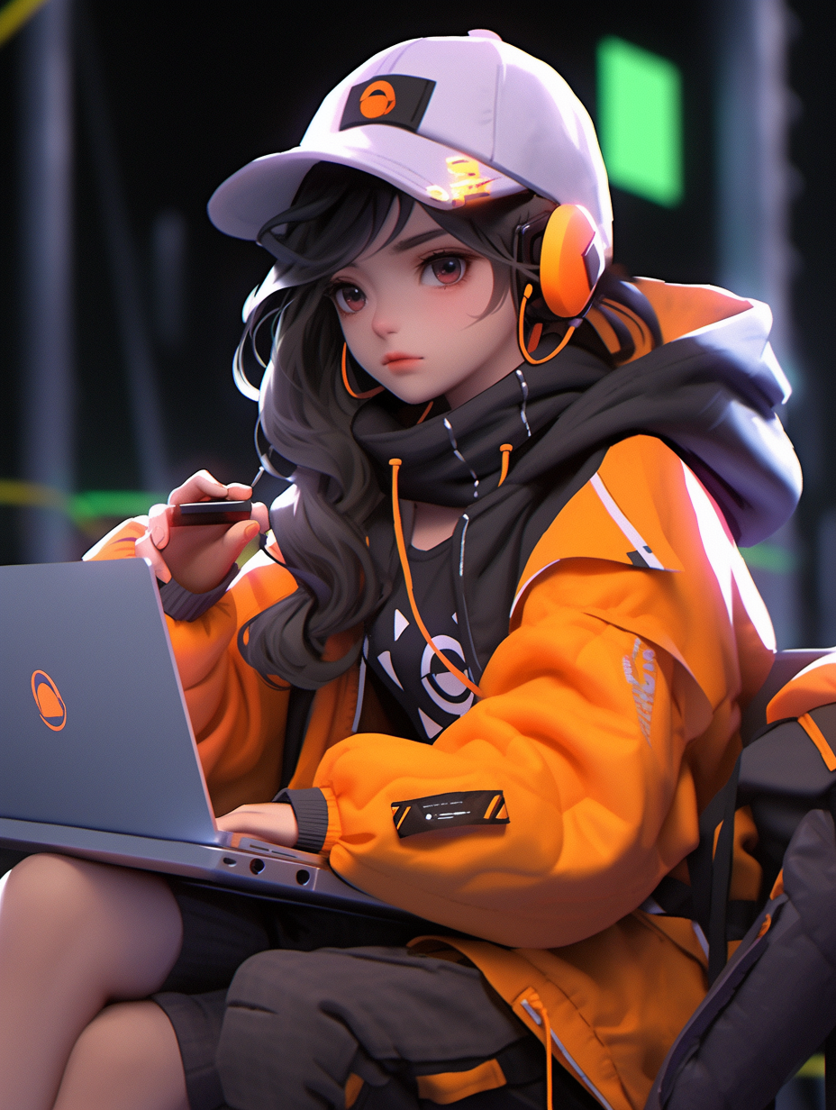 3D风格女孩图片免费下载