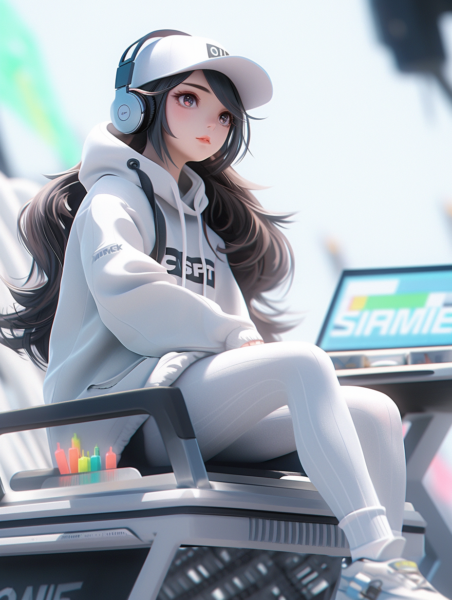 AI绘画3d女孩照片免费下载