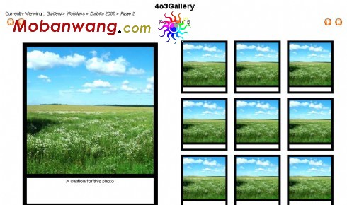 个人相册风景网页模板