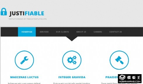 软件服务介绍网页模板