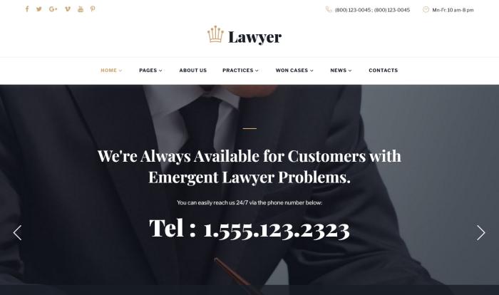 精英法律咨询诉讼网站模板