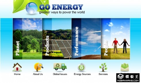 自然能源企业网站模板