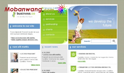 未来商业科技企业网站模板