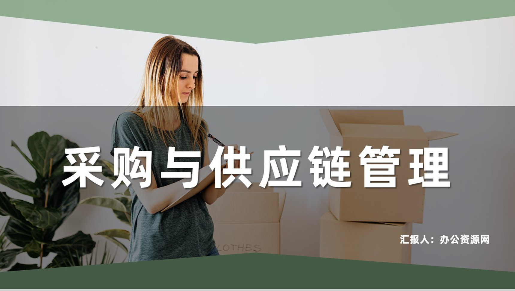 企业生产物料采购计划采购与供应链管理流程内容PPT模板